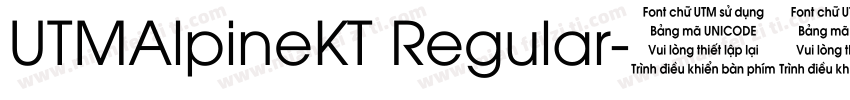 UTMAlpineKT Regular字体转换